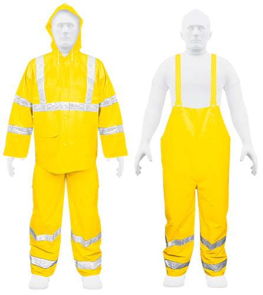 Conjunto impermeable doble capa amarillo con reflejante, G TRA-REF-L, 18417