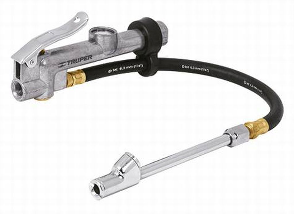 Inflador calibrador de cabeza doble, profesional,1/4' NPT INFCA, 19028