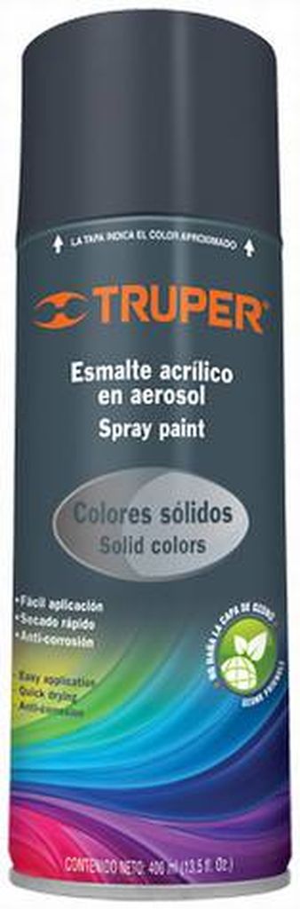 Pintura en aerosol, gris obscuro, bote esbelto, 400 ml PA-GO, 19044