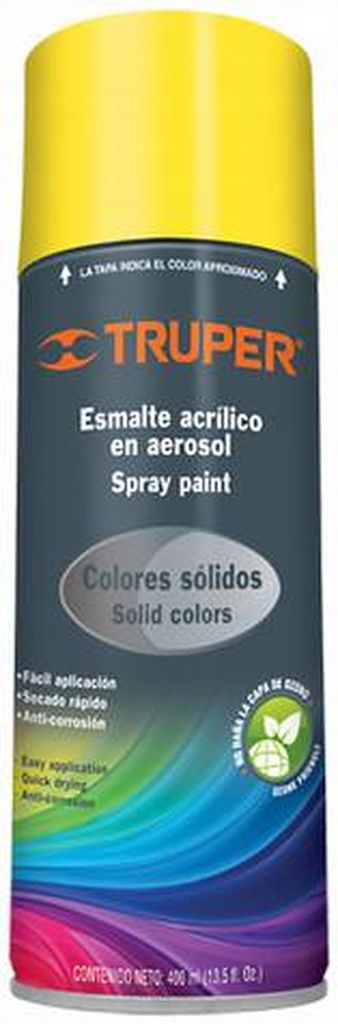 Pintura en aerosol, amarillo canario, bote esbelto, 400 ml PA-AC, 19049