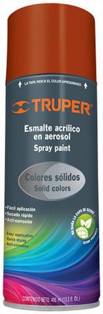 Pintura en aerosol, rojo primario, bote esbelto, 400ml PAP-RO, 19055