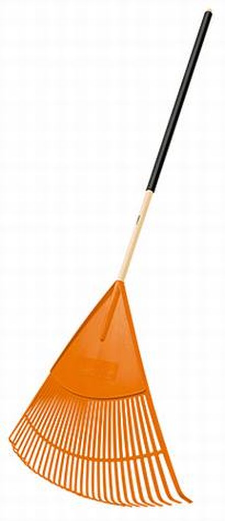 Escoba plástica para jardín, flexible, 30 dientes, mango 48' EP-30, 19065
