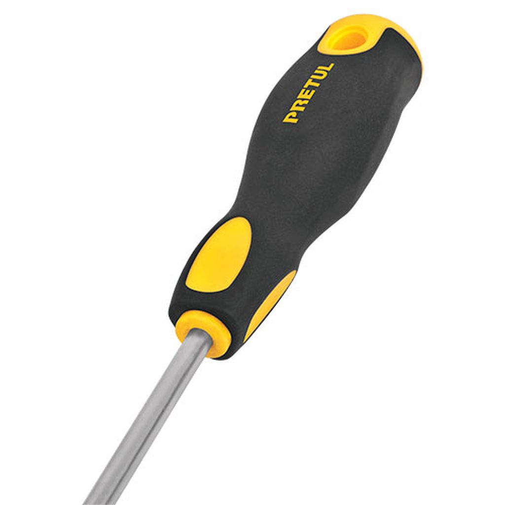Desarmador cabinet 1/8 x 4' mango Comfort Grip, Pretul DG-1/8X4BP, 21486