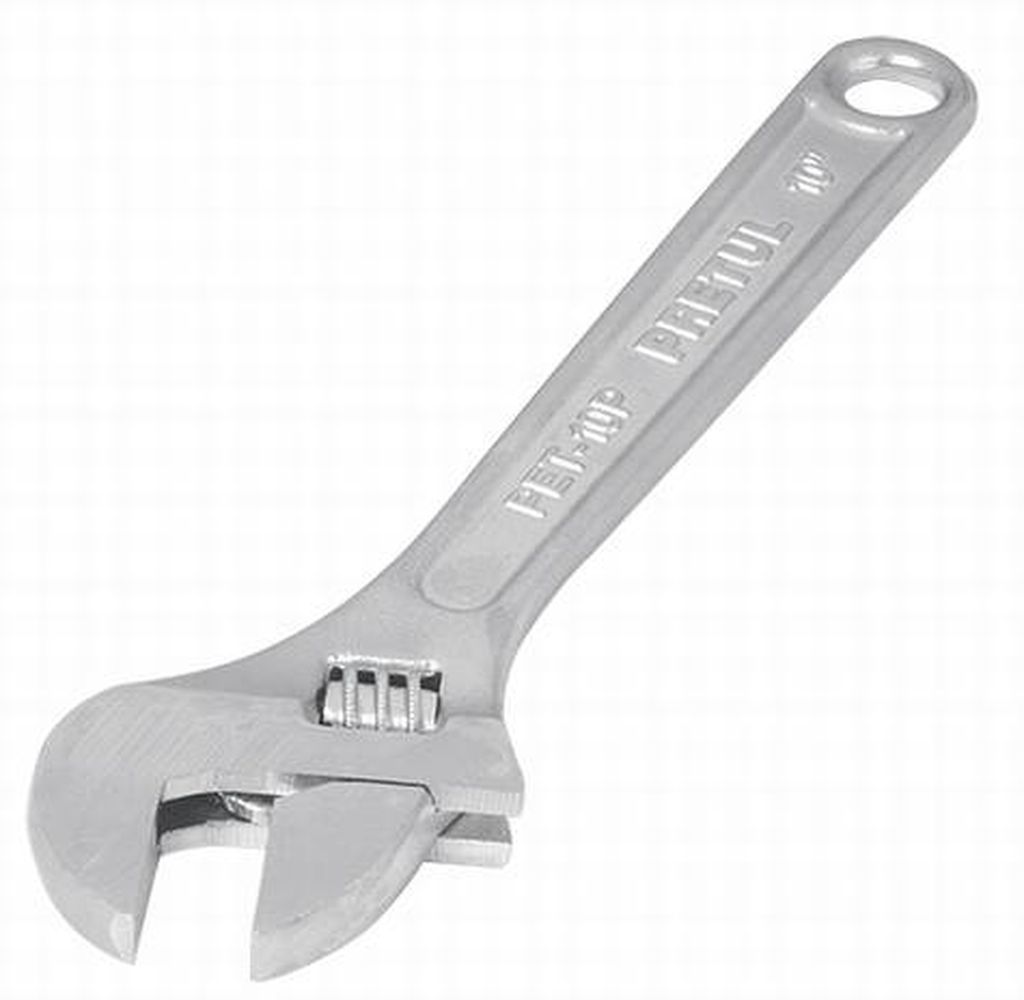 Llave ajustable (perico) 10' cromada, Pretul PET-10P, 21816