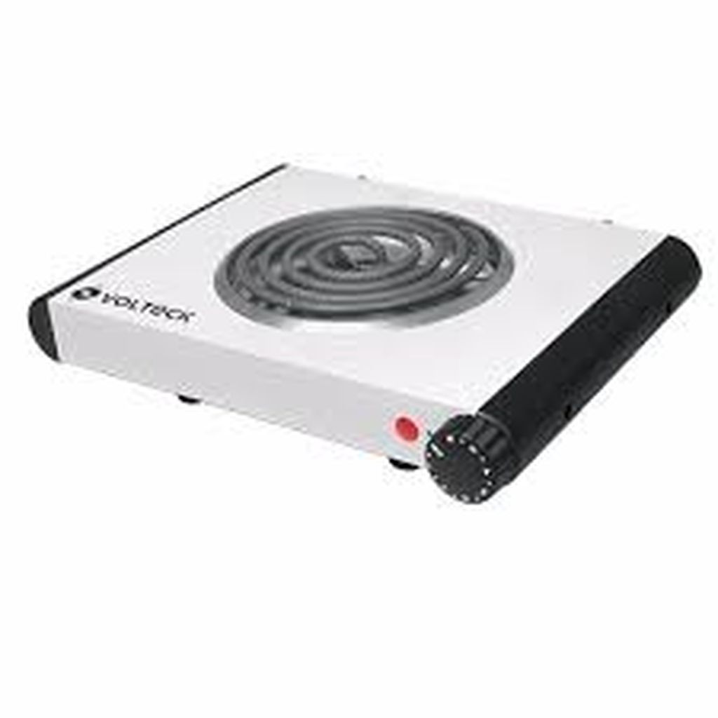 Parrilla eléctrica 1 quemador, cuadrada, Volteck Basic PAEL-1CP, 23031