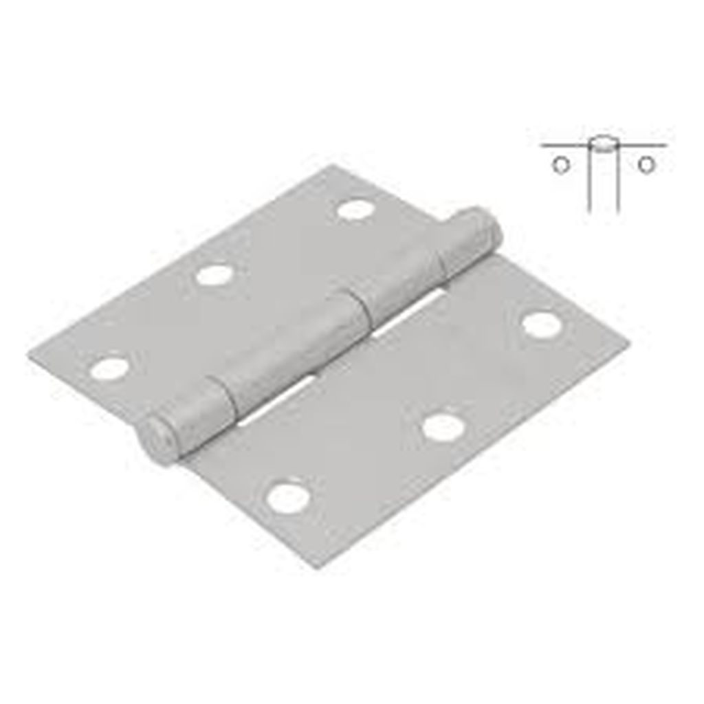 [23687] Bisagra cuadrada 3', cromo mate, cabeza plana, Basic BC-303PP, 23687