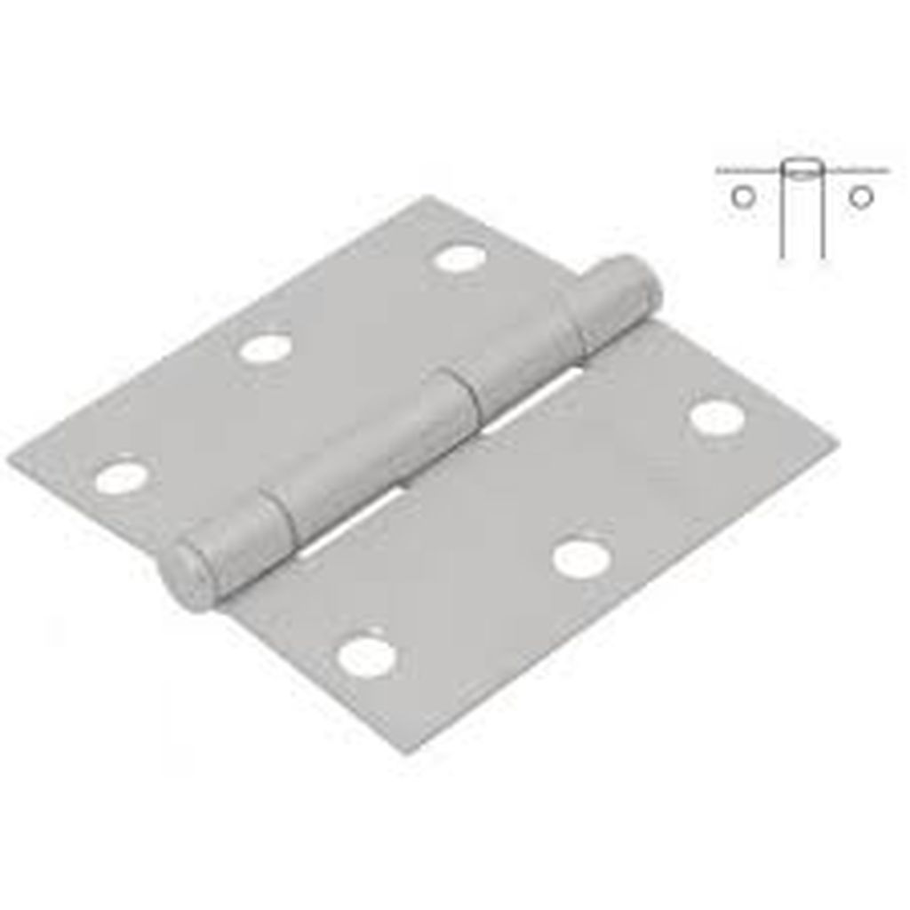 [23688] Bisagra cuadrada 3-1/2', cromo mate, cabeza plana, Basic BC-353PP, 23688