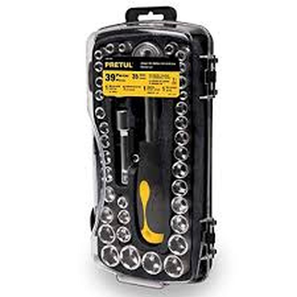 Juego de 39 herramientas 1/4' y 3/8' para mecánico, Pretul JUDA-38P, 23969