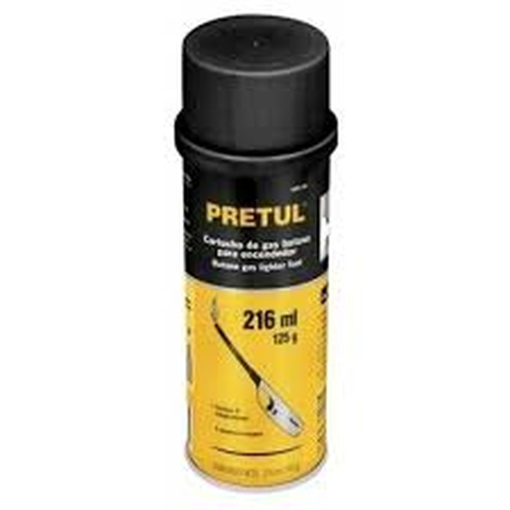 Lata de gas butano para encendedor, 125 ml, Pretul GAS-125, 25131