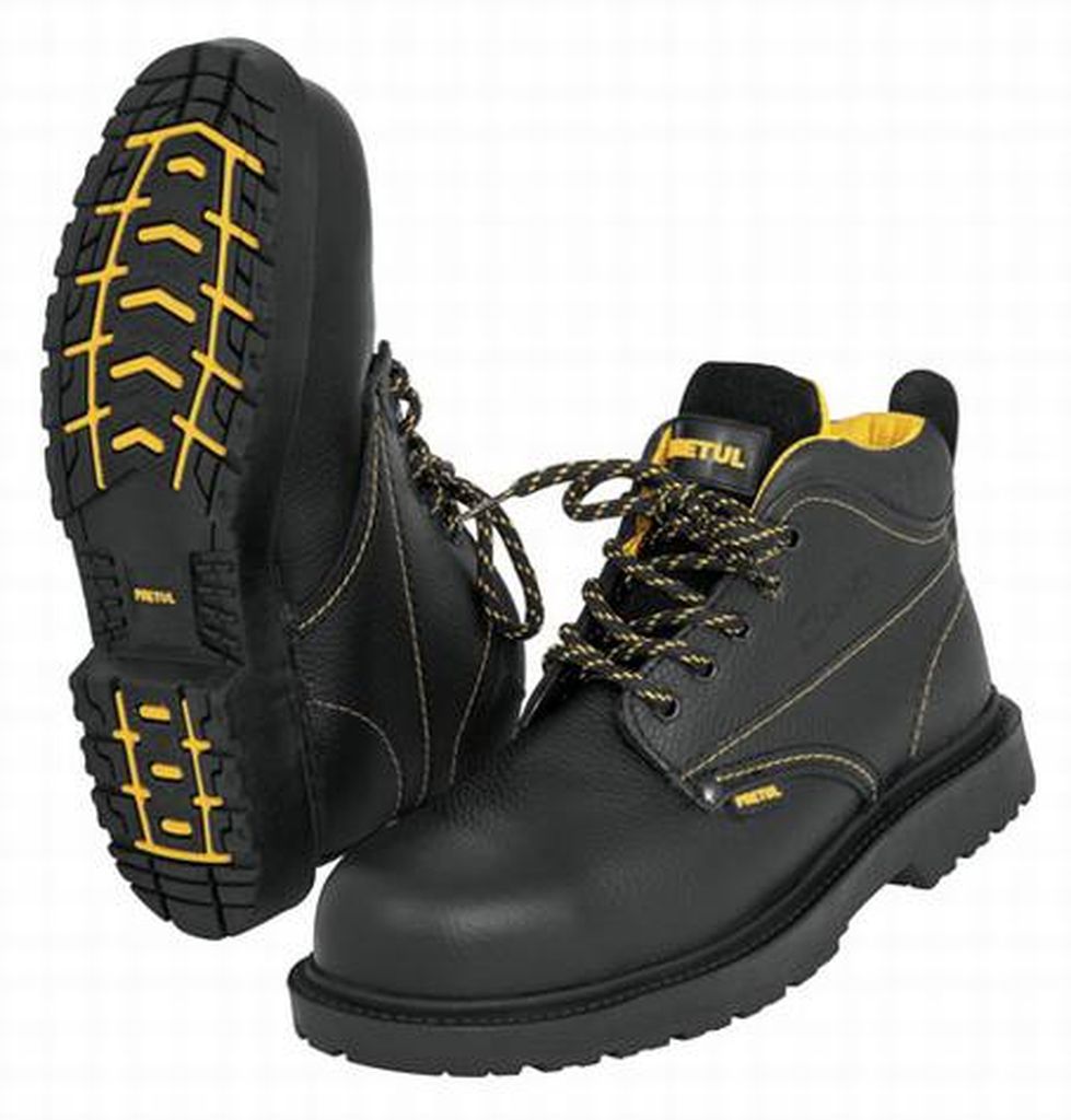 Zapato industrial negro #25 con casquillo de acero, Pretul ZC-025N, 25990