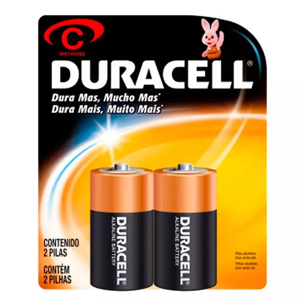 PILA ALCALINA C DURACELL C/2 PZAS, DURACELL