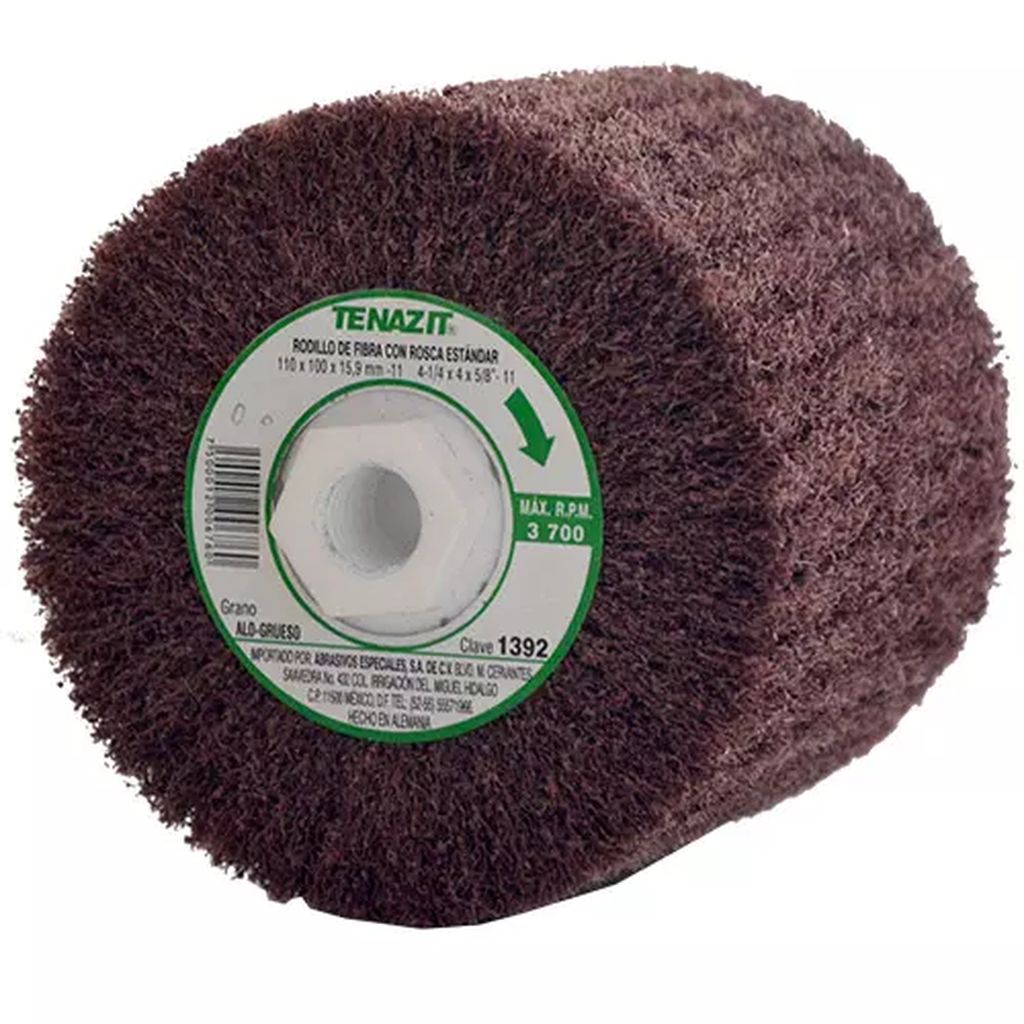 RODILLO DE FIBRA 4.1/4"X4"X5/8" GRUESO P/ALUM-BRONCE-COBRE, TENAZIT