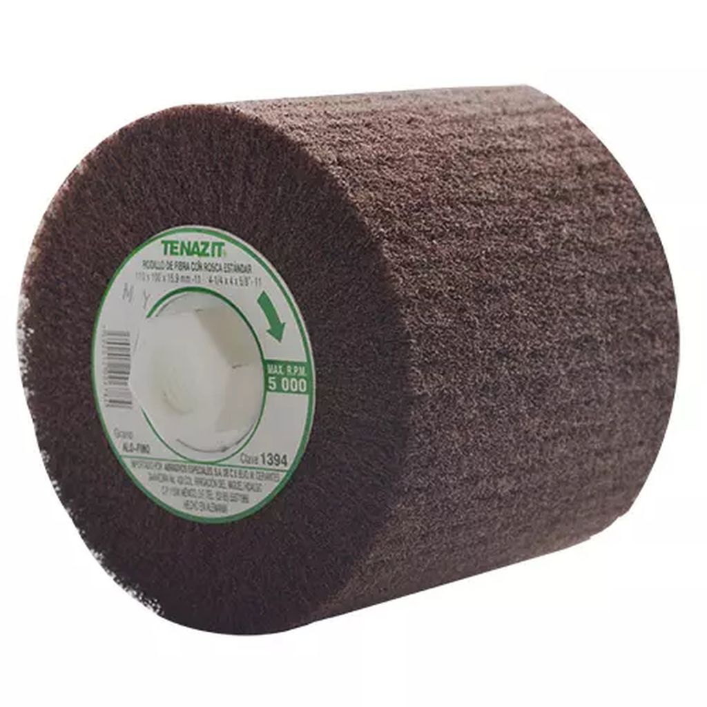 RODILLO DE FIBRA 4.1/4"X4"X5/8" FINO ALUM-BRONCE-COBRE, TENAZIT