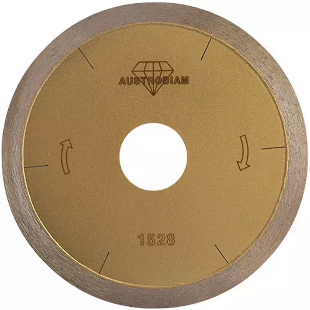 DISCO DE DIAMANTE 4"X0.025"X7/8" RIN CONTINUO P/CORTE  DE PIEDRAS SEMIPRECIOSAS  LAPIDARIO, AUSTRODIAM