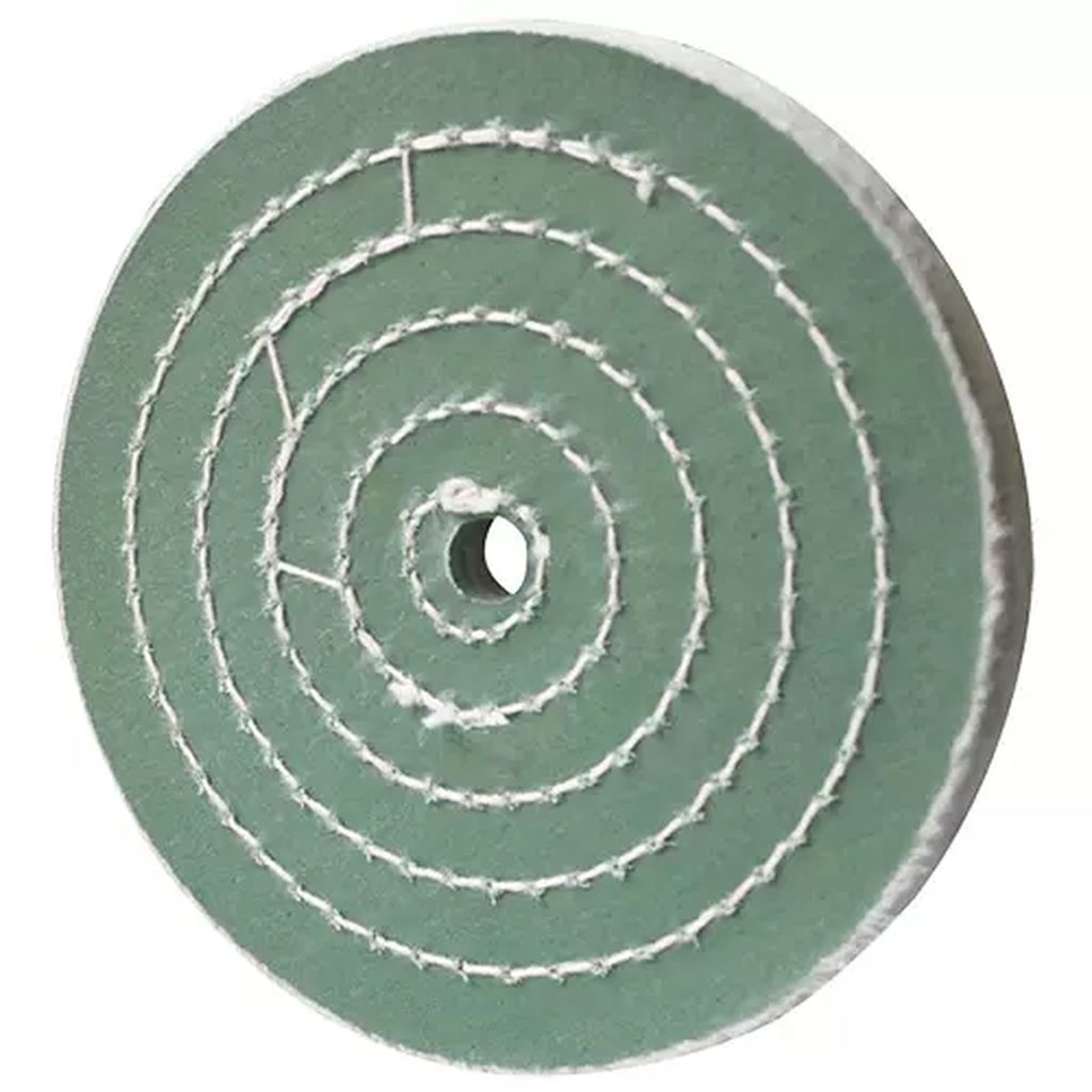 RUEDA DE TELA P/PULIDO Y ABRILLANTADO 6" X 1/2" (VERDE NO FERROSOS), TENAZIT