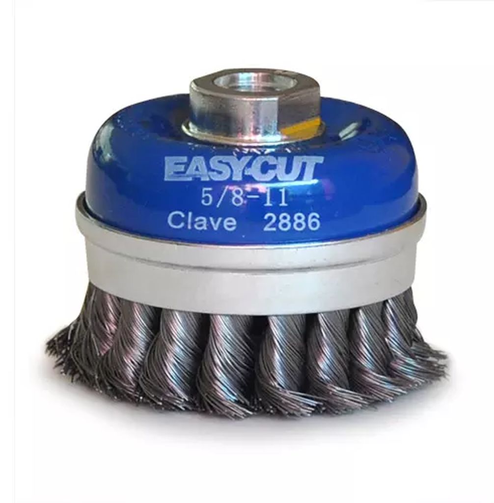 CARDA COPA ALAMBRE TRENZADO 3"X0.014"X5/8-11"X3/4" ACERO AL CARBON EASY-CUT, TENAZIT