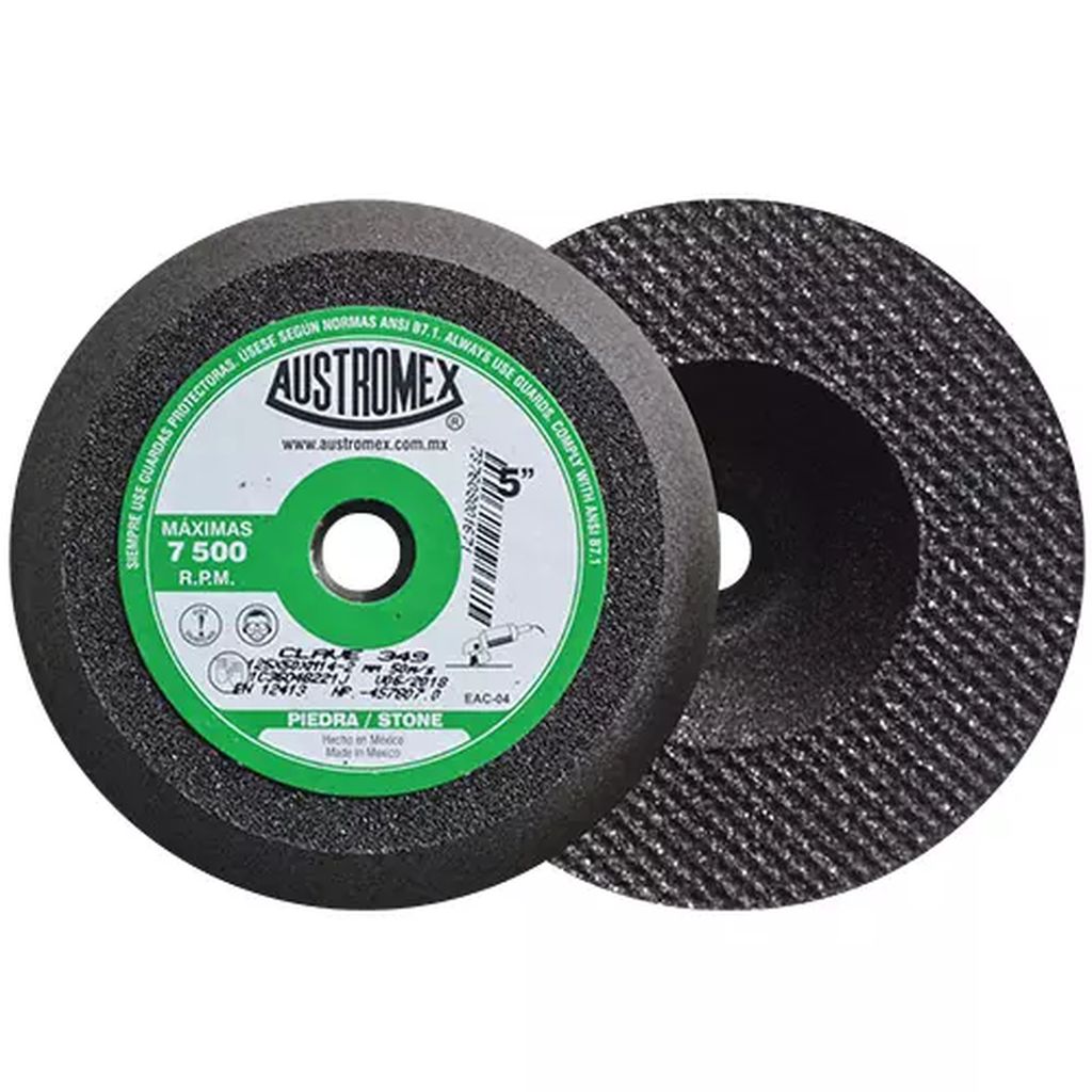 COPA ABRASIVA 5"X2"XM14-2 GRANO 36 (USO EN PIED-CONC-LADR-MARM-GRAN), AUSTROMEX