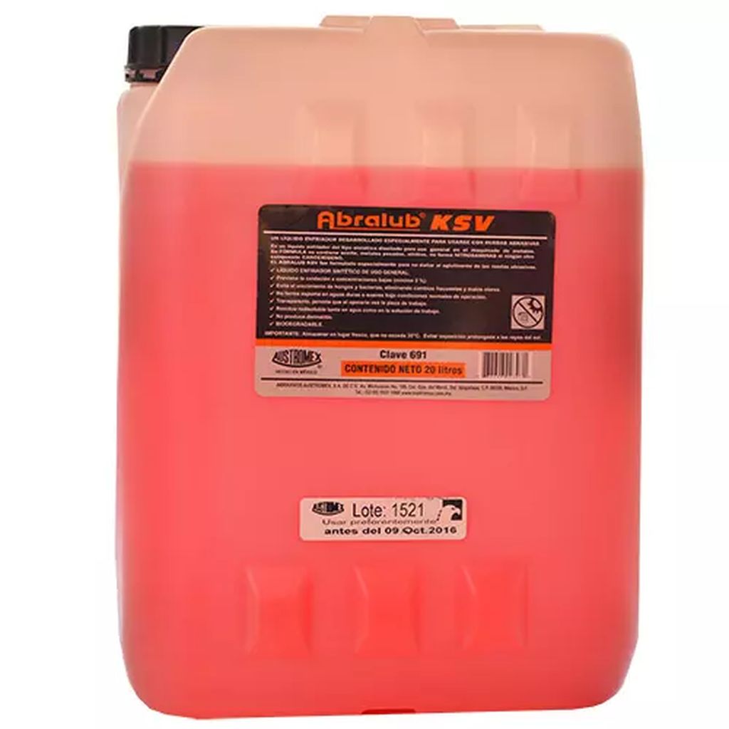 ACEITE PARA CORTE REFRIGERANTE PARA ESMERILADO LIQUIDO 20 LT (5.28 GAL) (ABRALUB KSV), AUSTROMEX