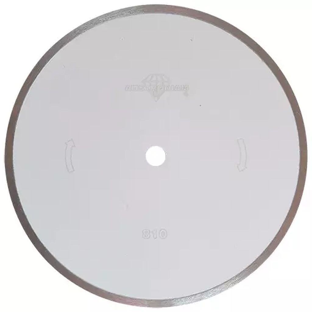 DISCO DE DIAMANTE 10"X0.06"X5/8" RIN CONTINUO PARA CORTE PORCELANATO  BLANCO BRONCE, AUSTRODIAM