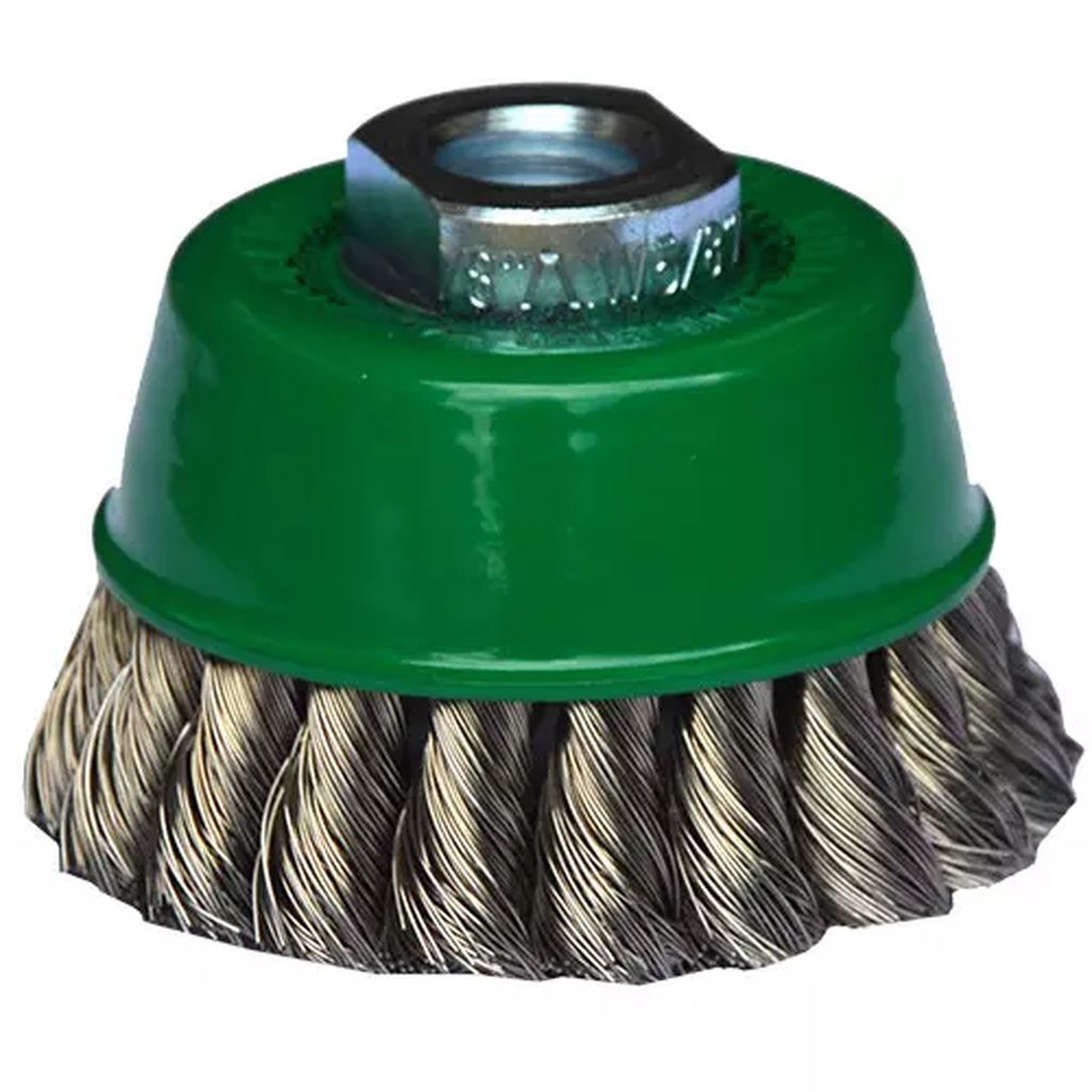 CARDA COPA ALAMBRE TRENZADO 3"X0.014"XMRX3/4" ACERO INOXIDABLE TENAZIT, AUSTROMEX