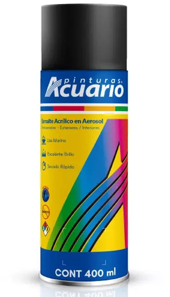 PINTURA EN AEROSOL 400ML 24 KILATES, ACUARIO