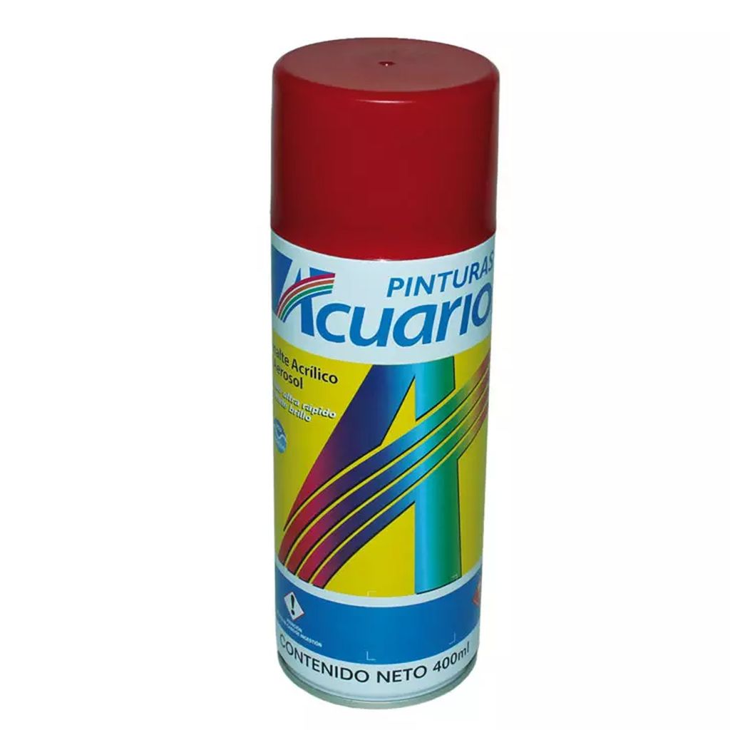 PINTURA EN AEROSOL 400ML ROJO BERMELLON, ACUARIO