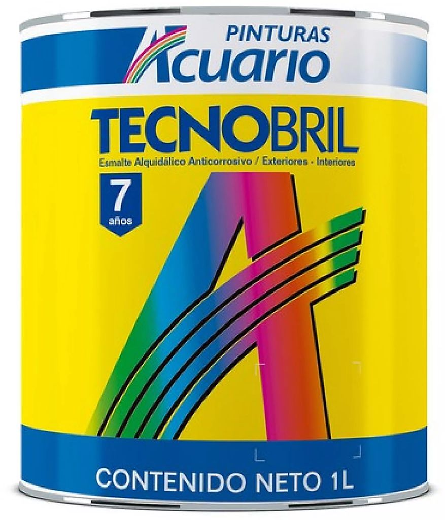 ESMALTE ALQUIDALICO 1 LT BLANCO MATE (TECNOBRIL), ACUARIO