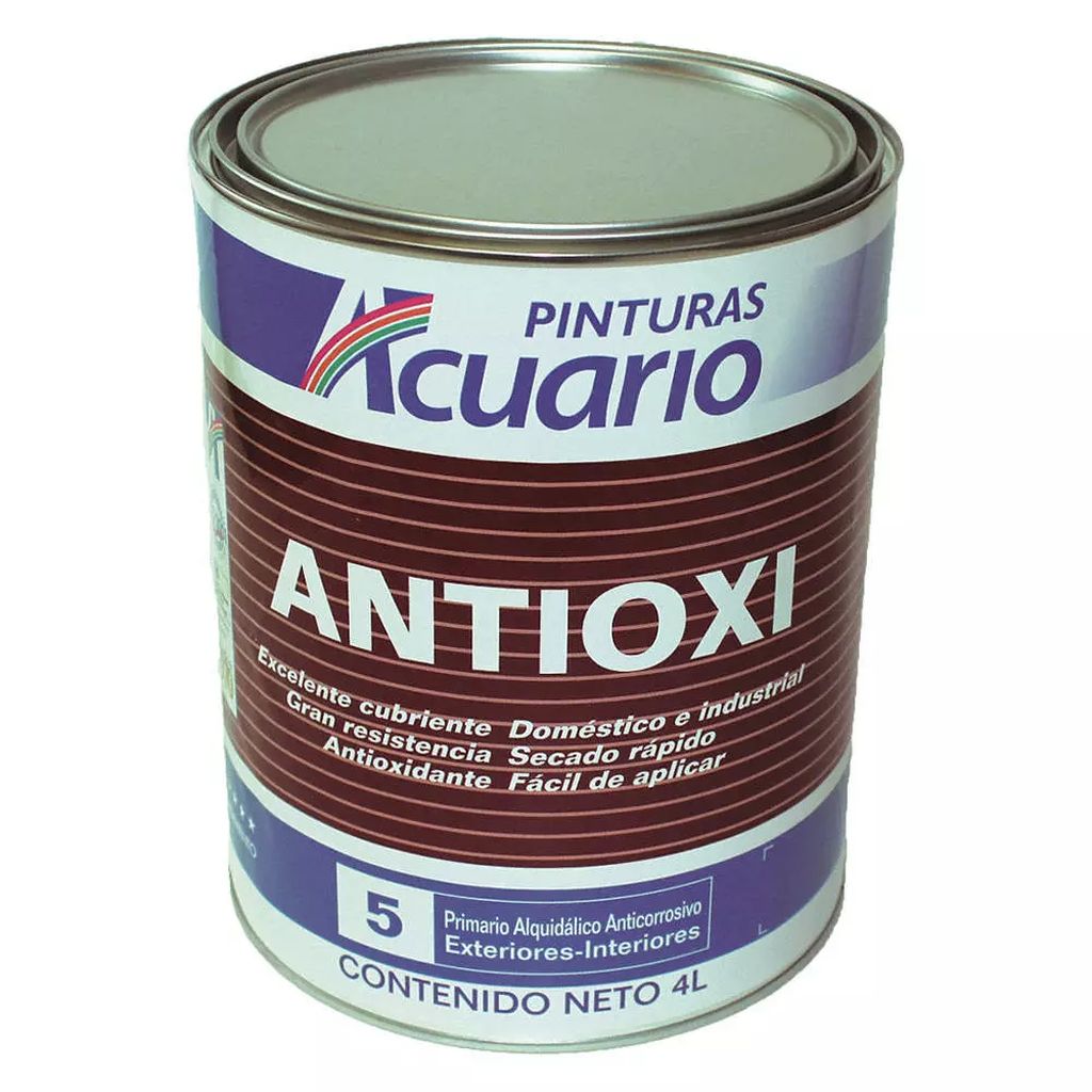 PRIMARIO ANTIOXI FLASH GRIS 4 LT, ACUARIO