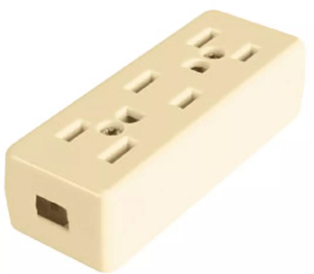 CONTACTO ELECTRICO ATERRIZADO TRIPLE MARFIL, AXO LIGHT