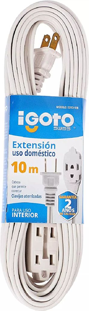 EXTENSION ELECTRICA CASERA 10 MT BLANCA, AXO LIGHT