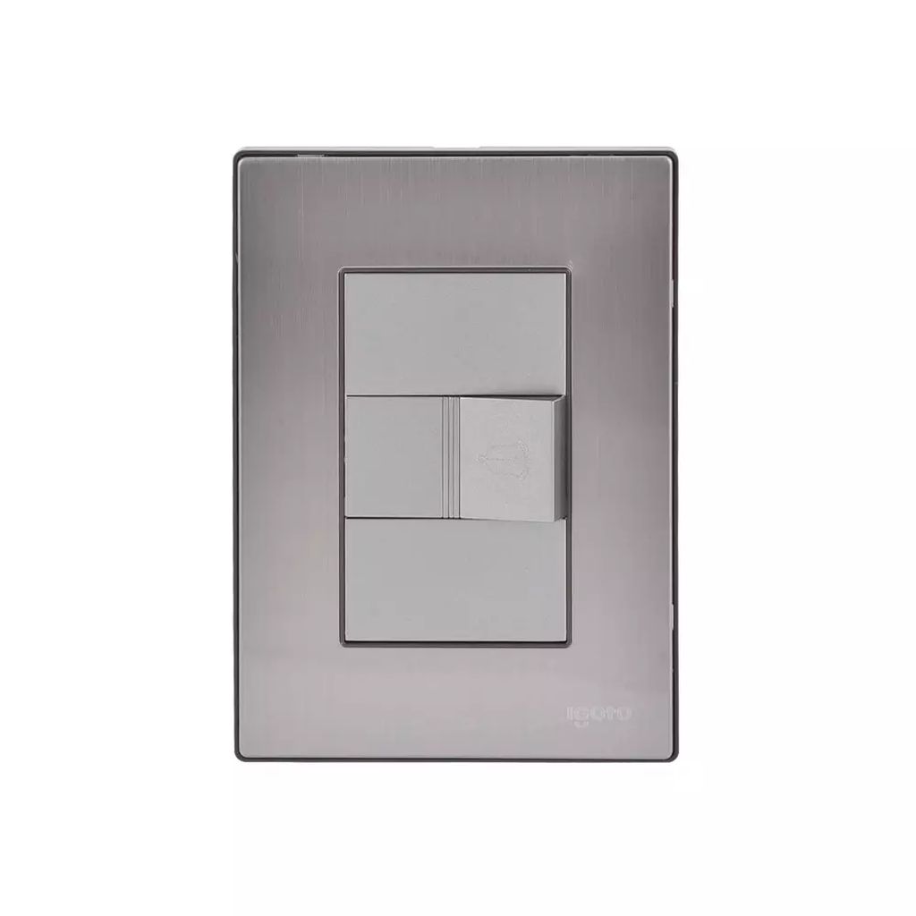 PLACA ARMADA INOX C/TIMBRE DE 1 MODULO TIMBRE, AXO LIGHT