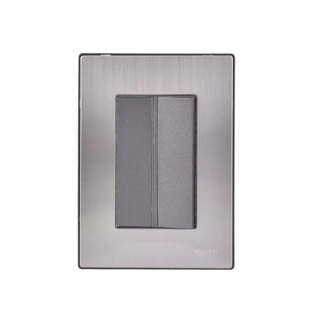PLACA ARMADA INOX C/1 CONTACTO SENCILLO DE 3 MODULOS OXFORD, AXO LIGHT