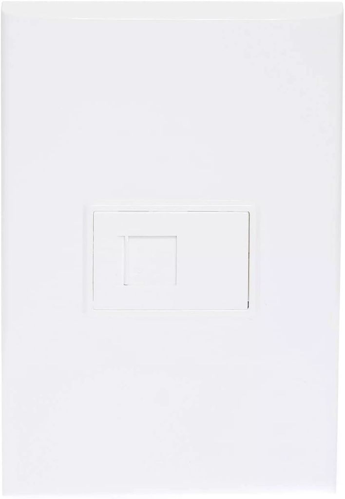 PLACA ARMADA C/TOMA DE TELEFONO DE 1 MODULO BLANCO, AXO LIGHT