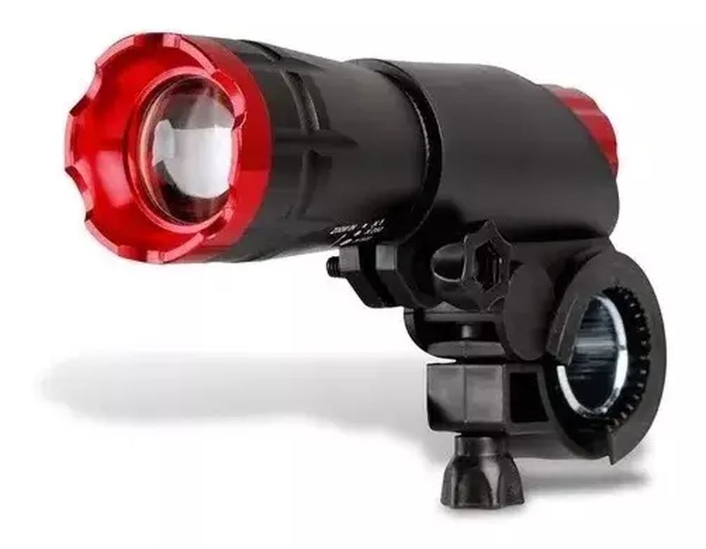 LINTERNA PARA BICICLETA DE 200 LM LENTE 1LED ALTA INTENCIDAD 3 MODOS C/LUPA RESISTENTE AL AGUA, ADIR