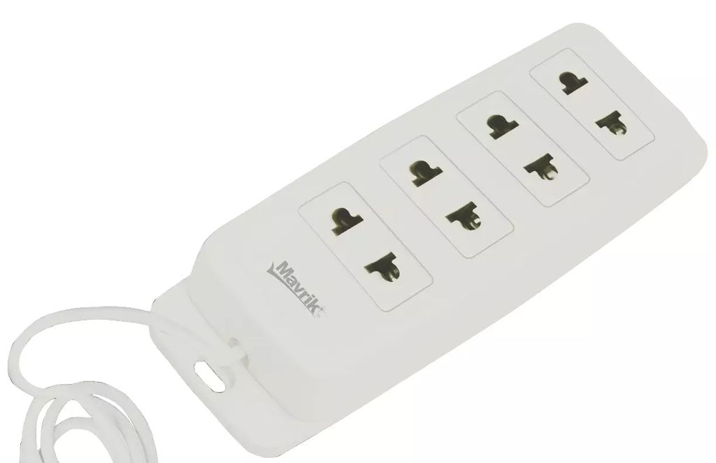 MULTICONTACTO ELECTRICO 127V 4 ENTRADAS BARRA 2 EN 1 AMERICANO Y EUROPEA 3MT (BLANCO), ADIR