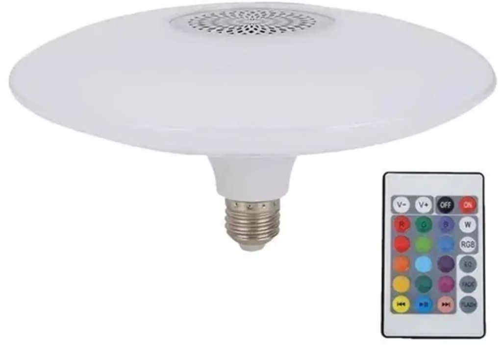 LAMPARA LED RITMICA CON BOCINA BLUETOOTH INTEGRADA, ADIR