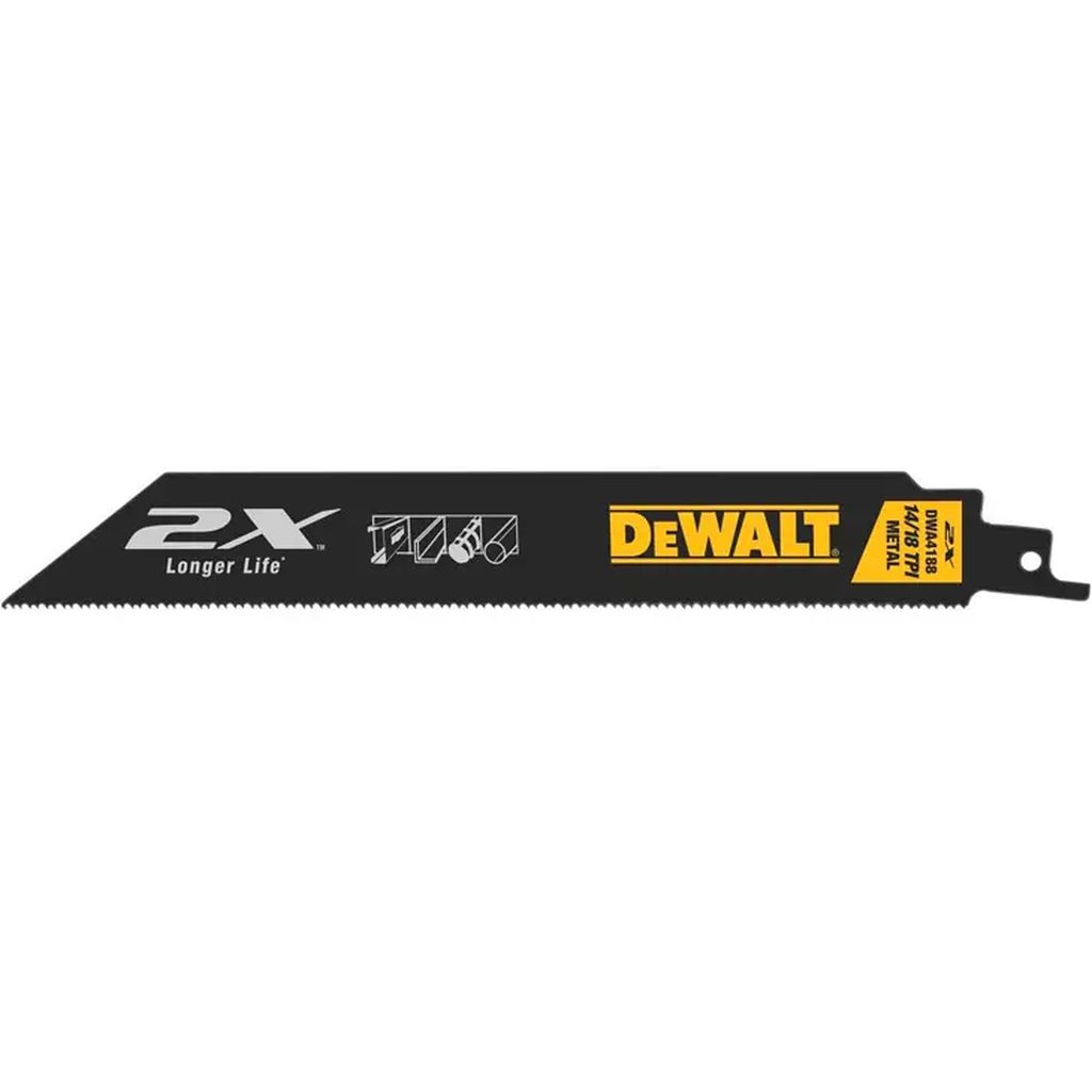 SEGUETA P/SIERRA SABLE BIM 08" X 14/18 DPP P/METALES DUROS (2X LARGA VIDA) 5 PZAS, DEWALT