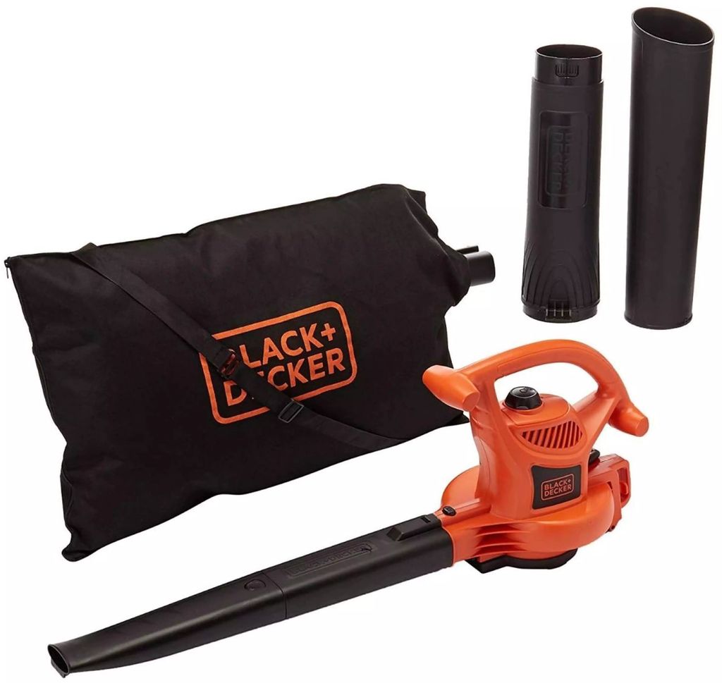 SOPLADORA/ASPIRADORA/TRITURADORA ELECTRICA 2500 W VV 15000 RPM 310 KM/H BOLSA 40 LT TRITURACION 10:1, BLACK AND DECKER