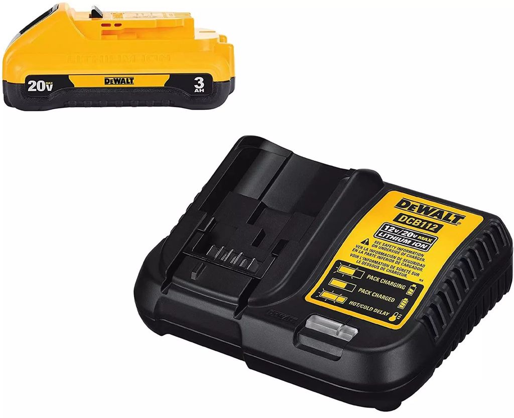 BATERIA PARA HERRAMIENTAS INALAMBRICAS 20 V MAX 3.0 AH ION DE LITIO + CARGADOR DE 12 V/20 V, DEWALT