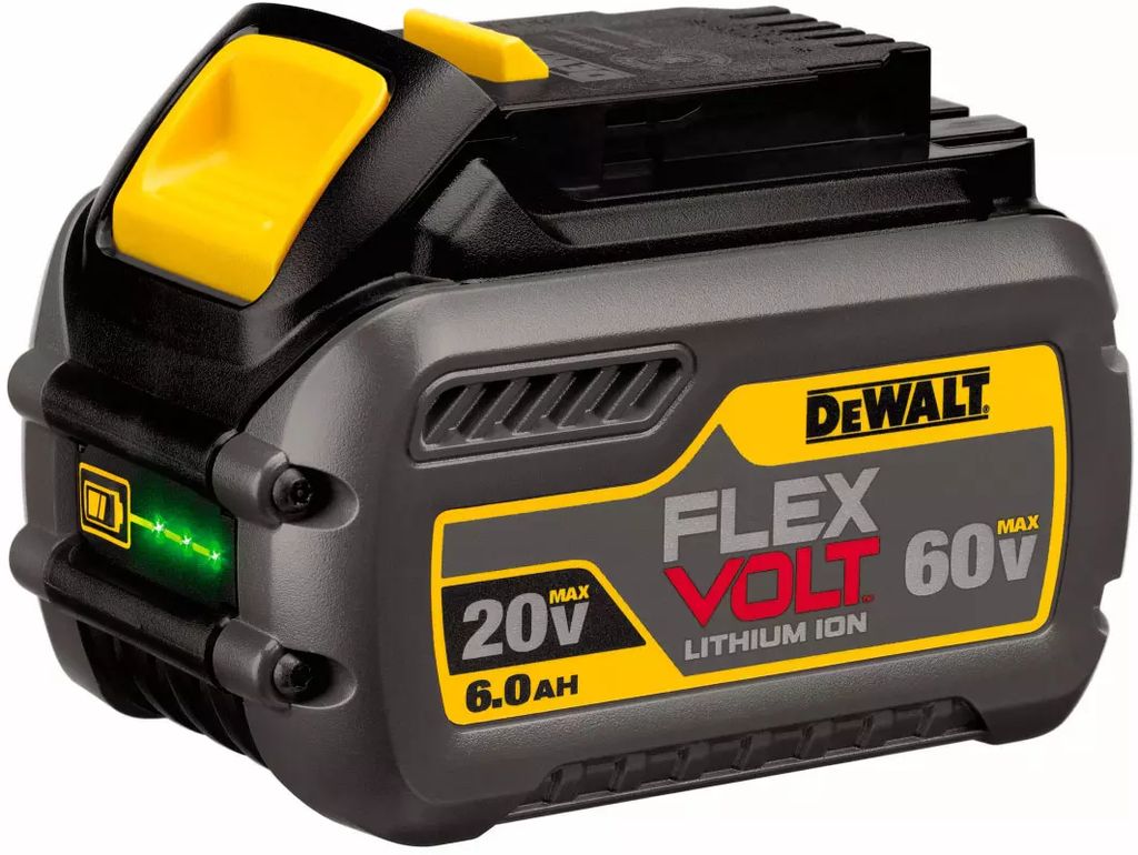 BATERIA DE 60 V 6.0 AH CON LED DE ESTATUS ROBUSTA COMPACTA Y LIGERA (FLEXVOLT), DEWALT
