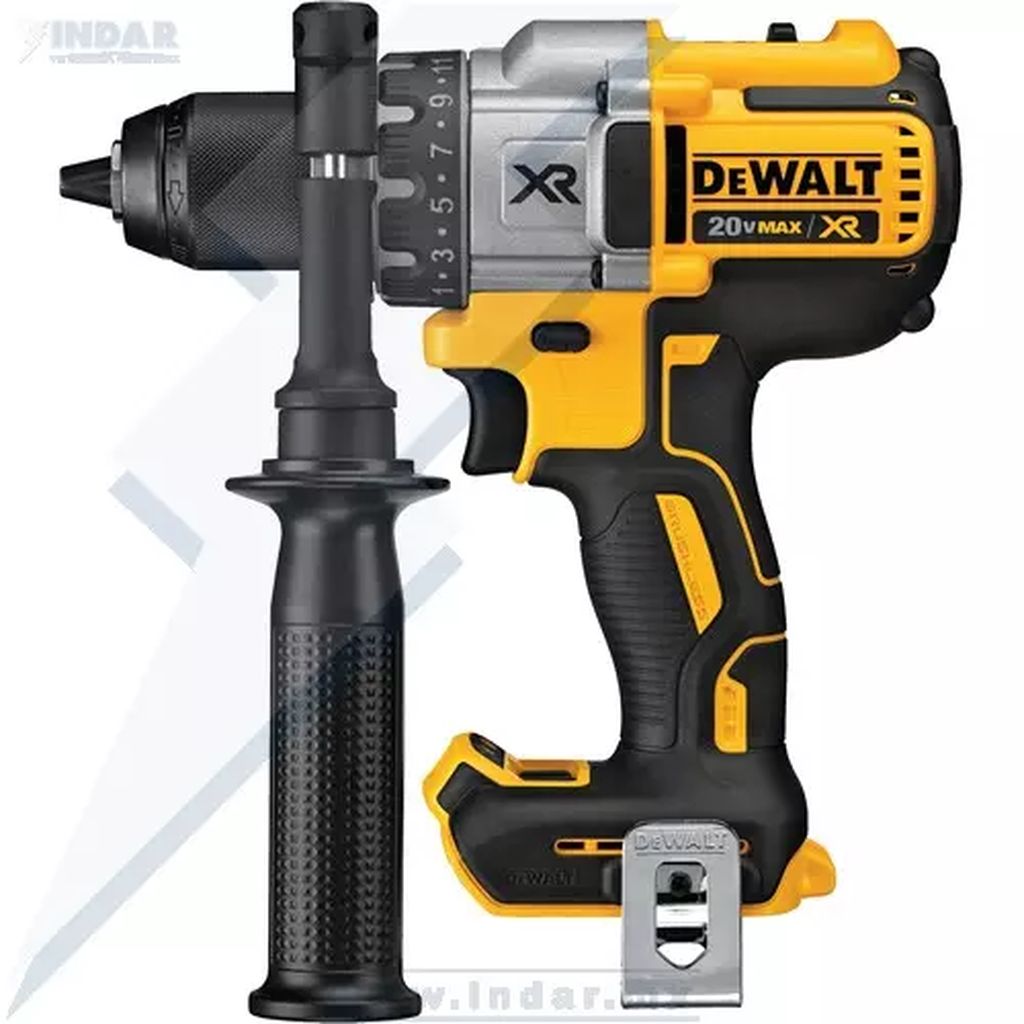 TALADRO ATOR. INALAM. 1/2" 20V 3VR 0-450/0-1300/0-2000RPM 820 UWO 11POSICIONES LUZ LED S/BAT Y CARG, DEWALT