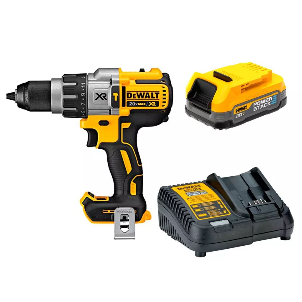 ROTOMARTILLO IN.1/2" 20 V3VR 2000RPM+BAT 20V 1.7AH COMPAC(POWER STACK)+CARG RAP P/BAT12VMAX-20V+BAT, DEWALT