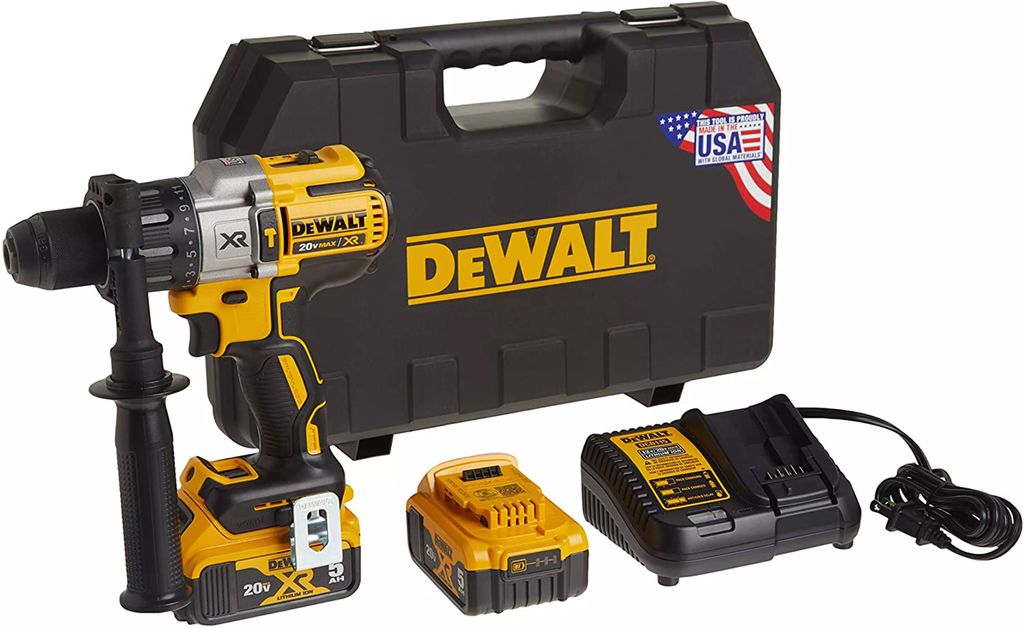ROTOMARTILLO INALAMBRICO 1/2" 20 V 3VR 450/1300/2000RPM 0-38250GPM 820UWO 11 POSIC LUZ LED 2 BAT CAR, DEWALT