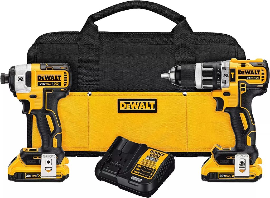 ROTOMARTILLO 1/2" 20V 2000RPM + PISTOLA DE IMPAC 1/4" 20V 3250RPM 0-3800GPM+2BAT Y CARG, DEWALT