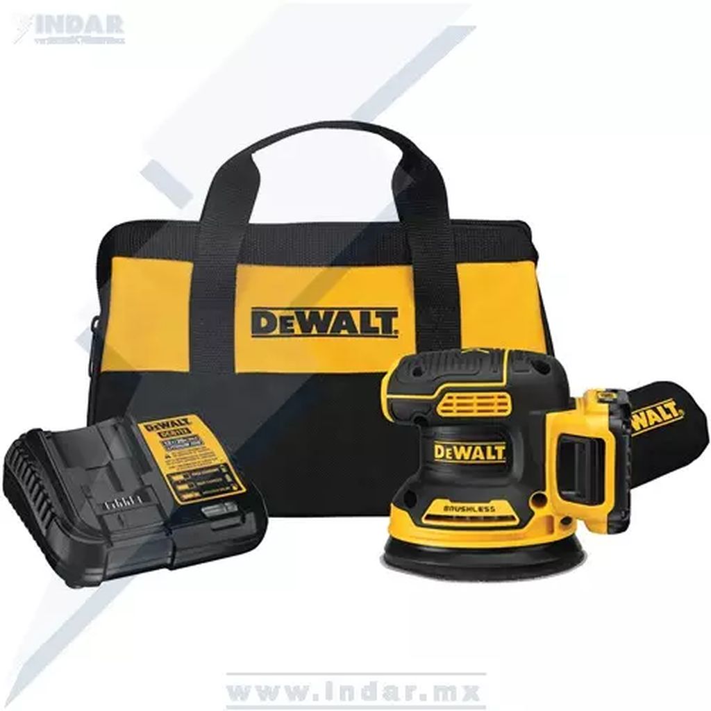 LIJADORA ROTO-ORBITAL INALAMBRICA 20 V MAX 5" 280 W 8000-12000 OPM BATERIA CARGADOR BOLSA, DEWALT