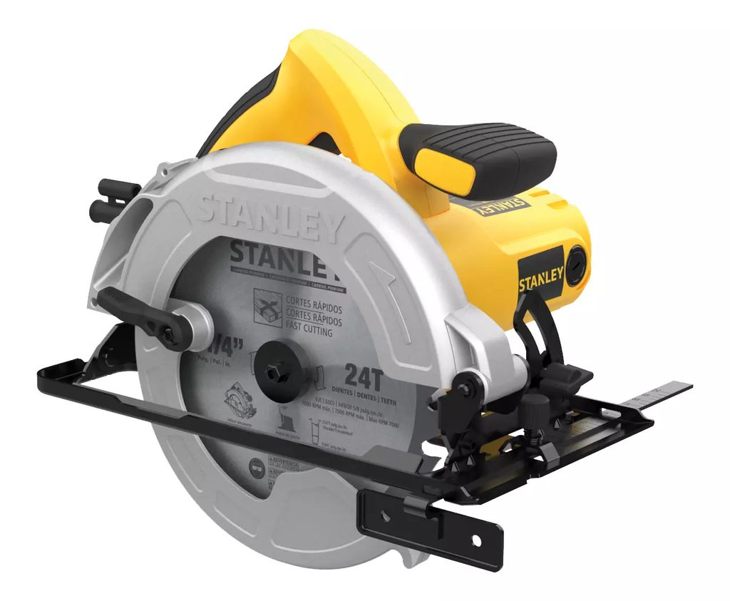 SIERRA CIRCULAR ELECTRICA 7.1/4" 1600 W 5500 RPM EJE 5/8", STANLEY