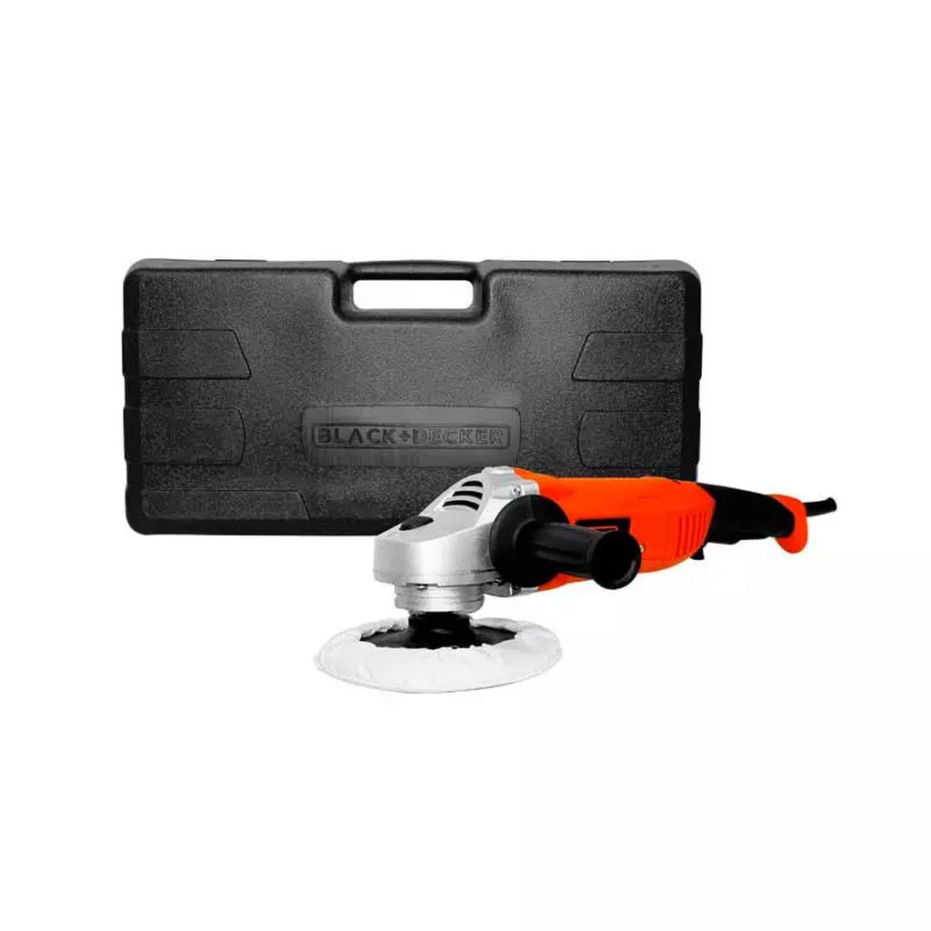 PULIDORA ANGULAR 7" 1300 W VV 1000-3000 RPM M14 ESTUCHE PLASTICO, BLACK AND DECKER