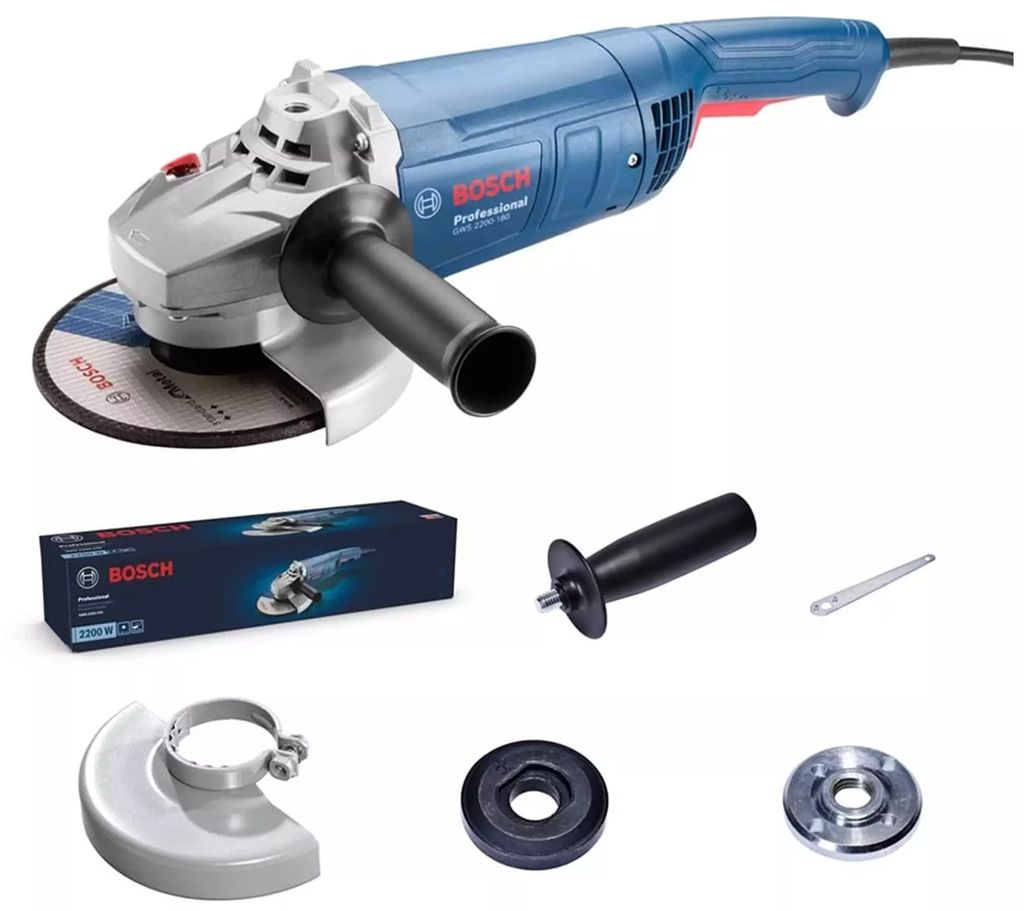 ESMERILADORA ANGULAR 7" 2200 W 8500 RPM M14 INTERRUPTOR TRI-CONTROL (GWS 2200-180), BOSCH