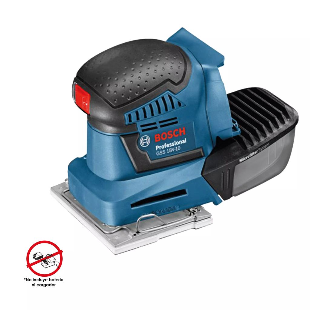 LIJADORA ORBITAL 1/4 HOJA 18 V 22000 OPM (GSS 18V-10), BOSCH