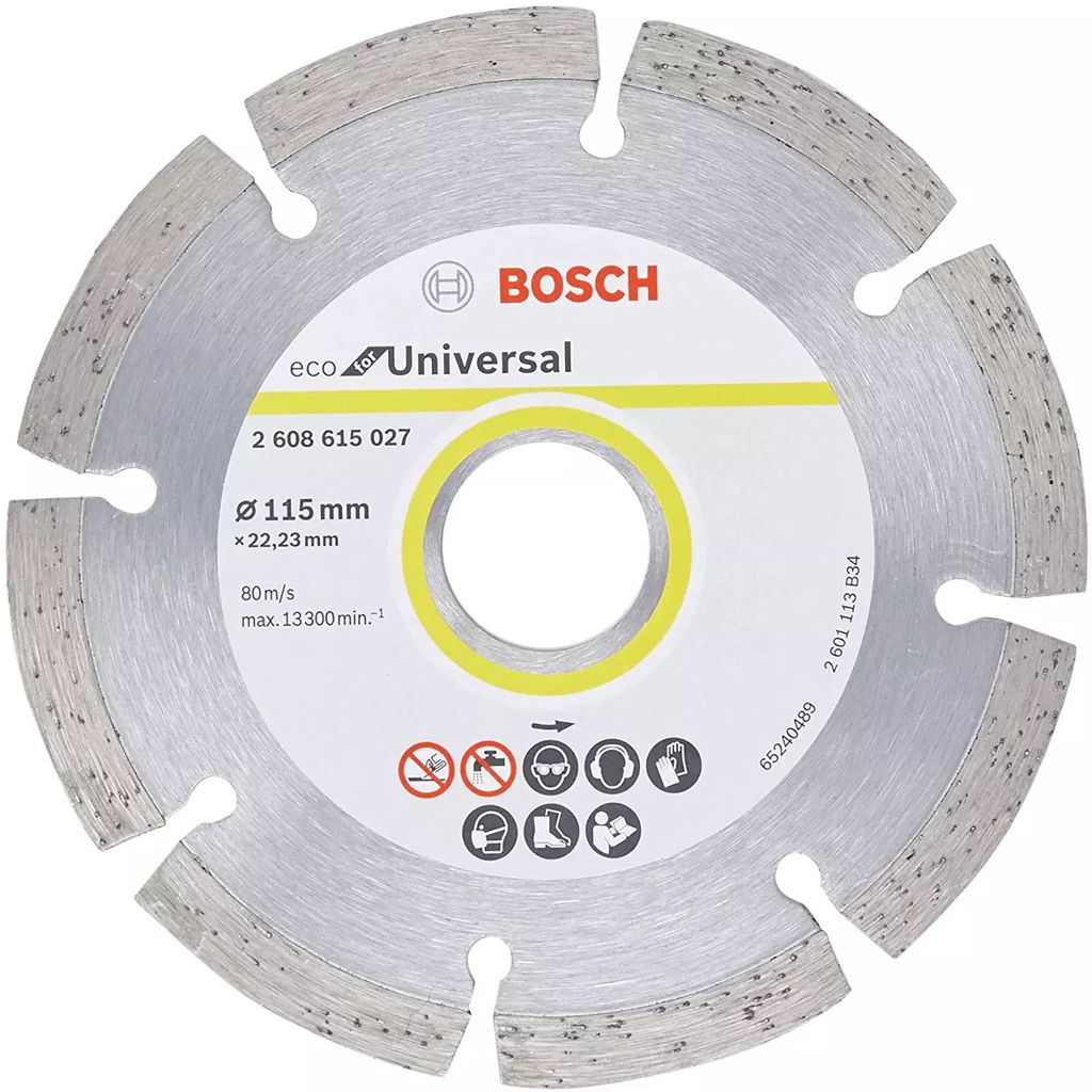 DISCO DE DIAMANTE 4.1/2"X7/8" SEGMENTADO USOS GENERALES (ECO FOR UNIVERSAL), BOSCH